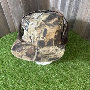 Cabela's Gore-Tex Thinsulate Camo Hunting Cap w/ Ear Flaps Small‎ USA